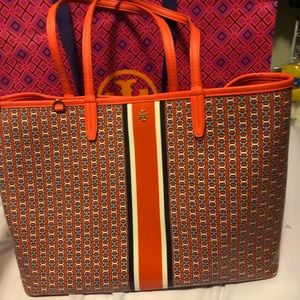 Tory Burch Gemini canvas tote